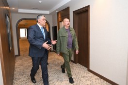 President Ilham Aliyev attended opening of Khankendi Hotel - PHOTO 