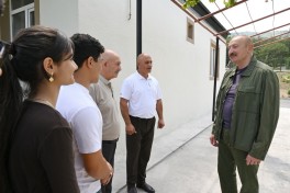 President Ilham Aliyev visited Guzeykhirman village in Khojavend district-UPDATED 