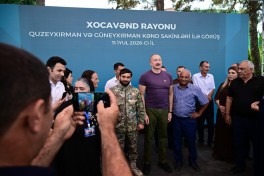President Ilham Aliyev visited Guzeykhirman village in Khojavend district-UPDATED 