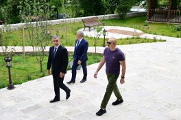 President Ilham Aliyev reviewed new buildings of “Yasaman” Hotel in Shusha
