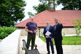 President Ilham Aliyev reviewed new buildings of “Yasaman” Hotel in Shusha