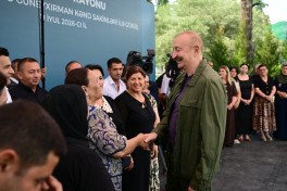 President Ilham Aliyev reviewed new buildings of “Yasaman” Hotel in Shusha