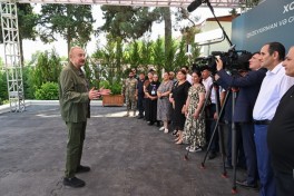 President Ilham Aliyev reviewed new buildings of “Yasaman” Hotel in Shusha