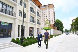 President Ilham Aliyev reviewed progress under public-private partnership project on Garabagh Street in Shusha