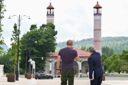 President Ilham Aliyev reviewed progress under public-private partnership project on Garabagh Street in Shusha
