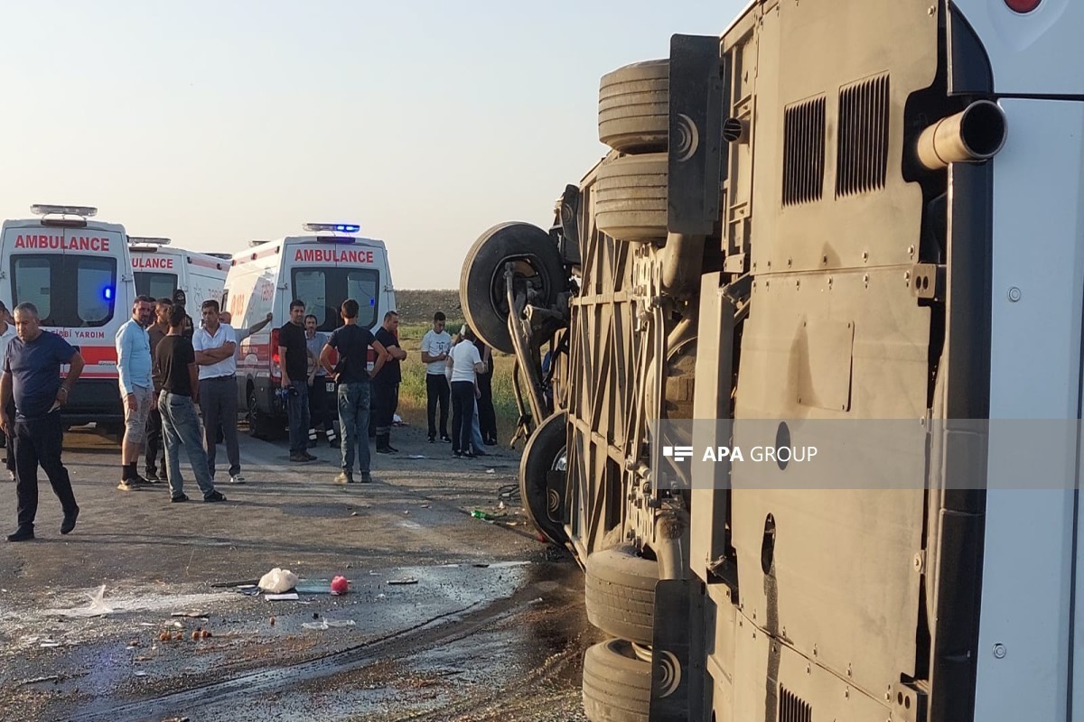 Bus overturn in Azerbaijan leaves more than 30 injured-PHOTO -UPDATED 