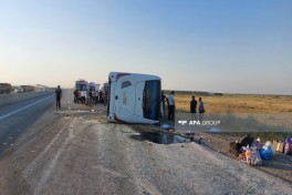 Bus overturn in Azerbaijan leaves more than 30 injured-PHOTO -UPDATED 
