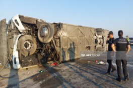 Bus overturn in Azerbaijan leaves more than 30 injured-PHOTO -UPDATED 