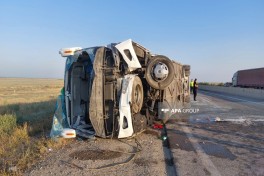 Bus overturn in Azerbaijan leaves more than 30 injured-PHOTO -UPDATED 