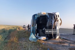 Bus overturn in Azerbaijan leaves more than 30 injured-PHOTO -UPDATED 