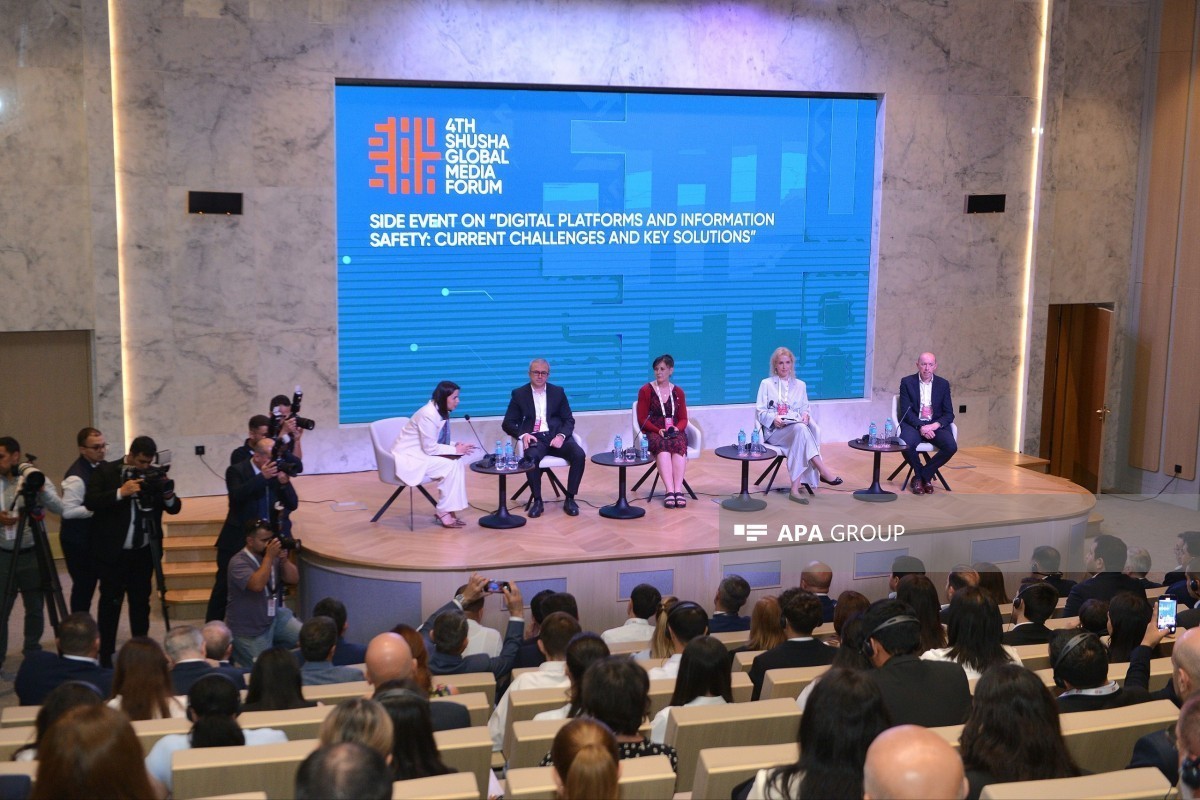 Session on secure information environment on digital platforms held as part of 4th Shusha Global Media Forum - <span class="red_color">PHOTO