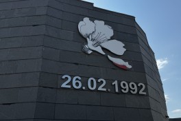 Participants of the 4th Shusha Global Media Forum visit Khojaly Genocide Memorial - PHOTO 