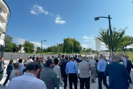 Participants of 4th Shusha Global Media Forum visit Victory Park in Khankendi - PHOTO 