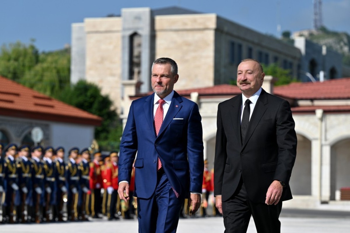 President of the Slovak Republic Peter Pellegrini, and President of Azerbaijan Ilham Aliyev