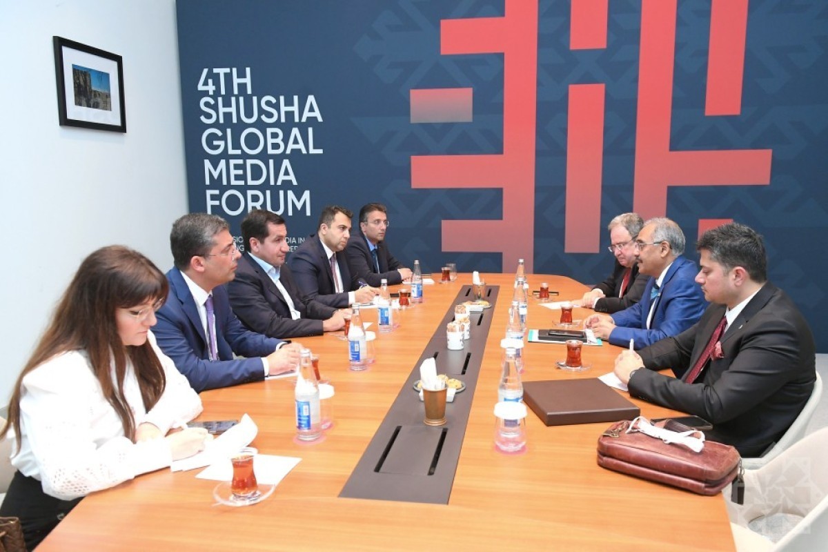 Presidential Assistant Hikmet Hajiyev meets with delegation of D-8 Economic Cooperation Organization in Shusha