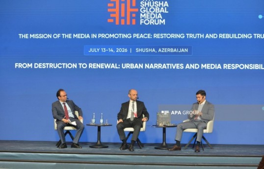 Shusha Global Media Forum hosts session on urban narratives and media responsibility - PHOTO 
