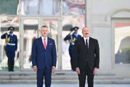 Official welcome ceremony held in Shusha for President of Slovakia Peter Pellegrini