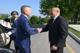 Official welcome ceremony held in Shusha for President of Slovakia Peter Pellegrini