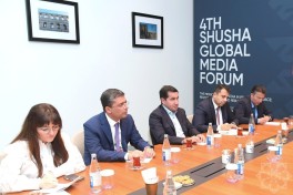Presidential Assistant Hikmet Hajiyev meets with delegation of D-8 Economic Cooperation Organization in Shusha