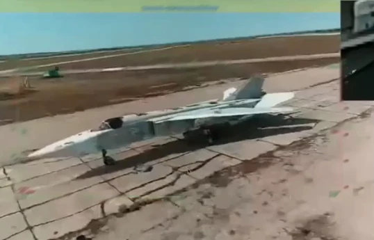 Ukrainian drones destroyed a Russian Su-24M bomber at Saky airfield