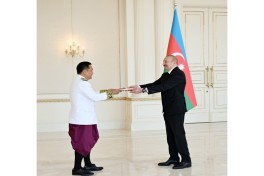 President Ilham Aliyev received credentials of incoming Cambodian ambassador