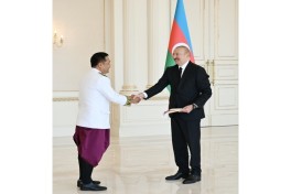 President Ilham Aliyev received credentials of incoming Cambodian ambassador