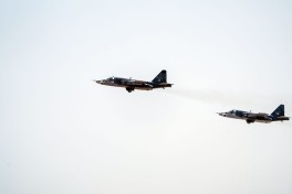 Azerbaijani Air Force pilots conduct combat training flights with JF-17C, Su-25ML and L-39 aircraft - PHOTO 