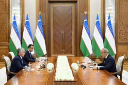 Azerbaijani Economy Minister received by Uzbekistan President