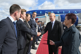 President of Azerbaijan Ilham Aliyev arrived in Germany for official visit