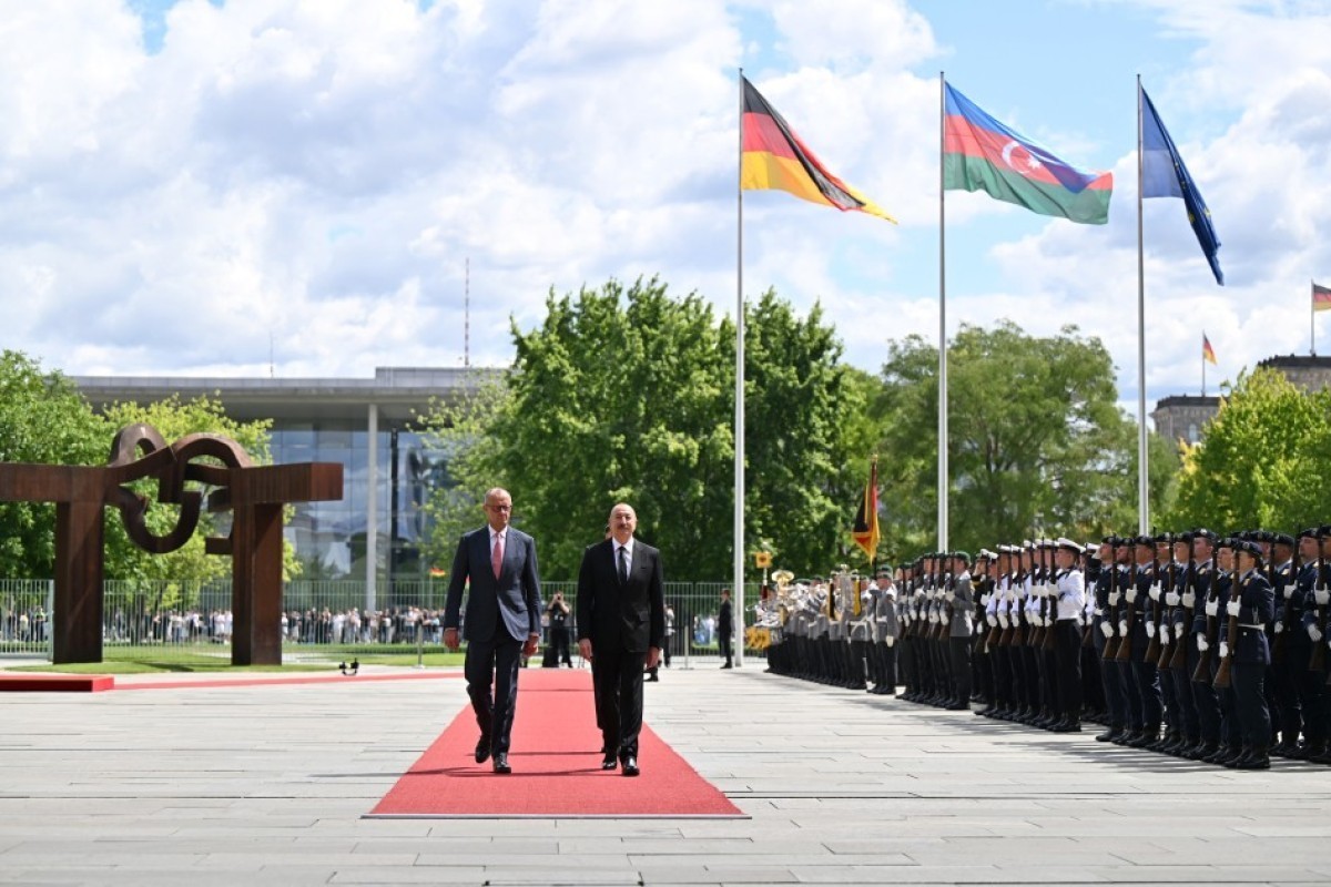 Official welcome ceremony was held for President Ilham Aliyev in Berlin
