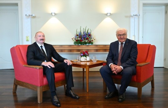 President of the Republic of Azerbaijan Ilham Aliyev and President of the Federal Republic of Germany Frank-Walter Steinmeier