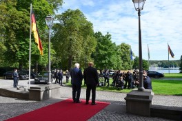 Presidents of Azerbaijan and Germany held one-on-one meeting - UPDATED 
