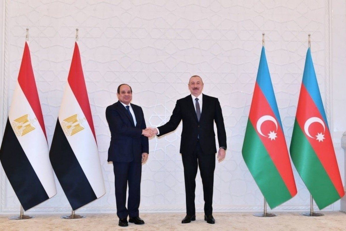 President of the Arab Republic of Egypt Abdel Fattah El-Sisi, and President of the Republic of Azerbaijan Ilham Aliyev