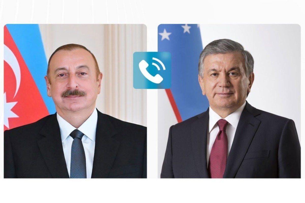 President of Azerbaijan Ilham Aliyev, President of Uzbekistan Shavkat Mirziyoyev