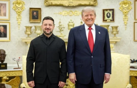 Ukrainian President Volodymyr Zelenskyy, U.S. President Donald Trump