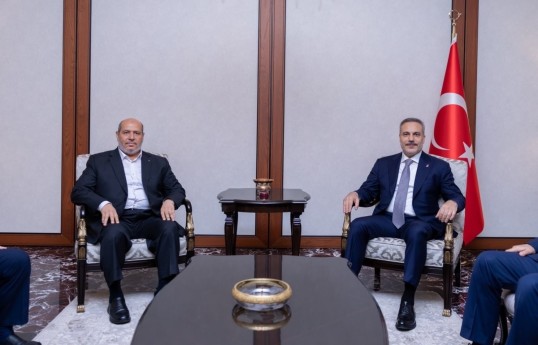 Turkish foreign minister meets new Hamas Political Bureau chief