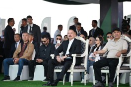 President Ilham Aliyev, alongside Presidents of Kyrgyzstan, Uzbekistan, and Tajikistan, attended inauguration of Golf Club in Cholpon-Ata