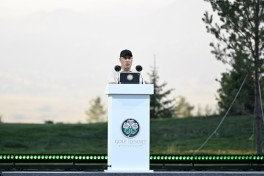 President Ilham Aliyev, alongside Presidents of Kyrgyzstan, Uzbekistan, and Tajikistan, attended inauguration of Golf Club in Cholpon-Ata
