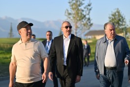 President Ilham Aliyev, alongside Presidents of Kyrgyzstan, Uzbekistan, and Tajikistan, attended inauguration of Golf Club in Cholpon-Ata