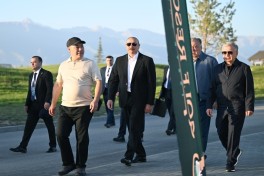 President Ilham Aliyev, alongside Presidents of Kyrgyzstan, Uzbekistan, and Tajikistan, attended inauguration of Golf Club in Cholpon-Ata
