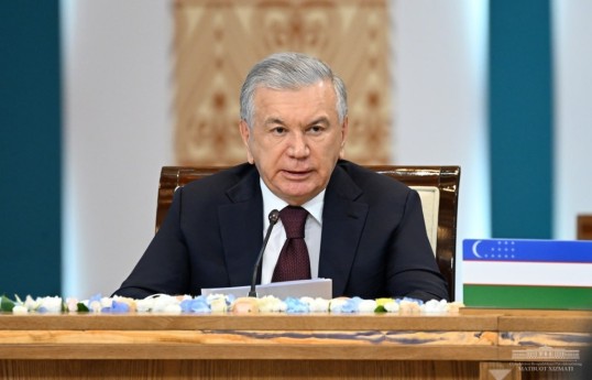 Uzbek President Shavkat Mirziyoyev