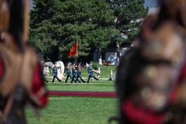 Official welcome ceremony was held for President Ilham Aliyev in Cholpon-Ata