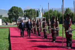 Official welcome ceremony was held for President Ilham Aliyev in Cholpon-Ata