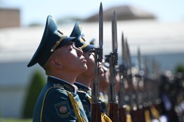Official welcome ceremony was held for President Ilham Aliyev in Cholpon-Ata