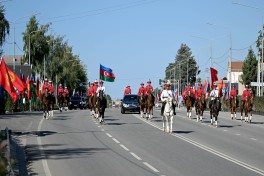 Official welcome ceremony was held for President Ilham Aliyev in Cholpon-Ata