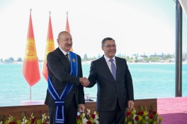 Kyrgyz President awards President Ilham Aliyev the Order of Manas, country's highest state honor - PHOTO 