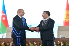 Award ceremony held for Presidents of Azerbaijan and Kyrgyzstan - PHOTO 