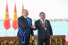 Award ceremony held for Presidents of Azerbaijan and Kyrgyzstan - PHOTO 