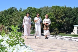 State banquet held in honor of President Ilham Aliyev and First Lady Mehriban Aliyeva in Cholpon-Ata - PHOTO 