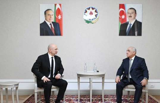 Azerbaijan PM meets Ukrainian First Deputy PM Denys Shmyhal in Baku